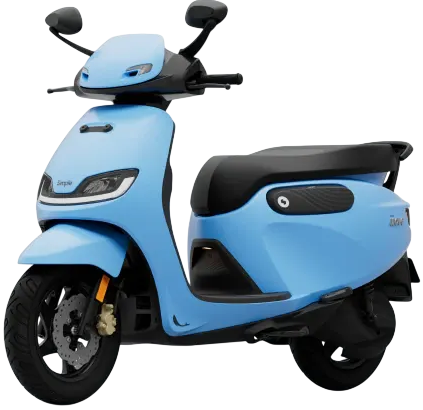 EV Scooter Bike in OMR Simple Energy Simple Wave Polar Blue